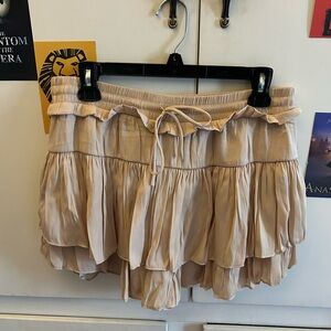 Ruffle miniskirt